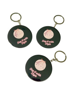 Paquete de 3 llaveros inteligentes NFC personalizados 5.6 cm