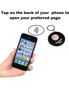 Paquete de 3 llaveros inteligentes NFC personalizados 5.6 cm 2