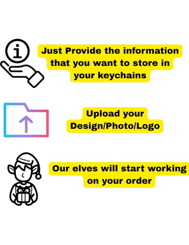 Paquete de 3 llaveros inteligentes NFC personalizados 5.6 cm