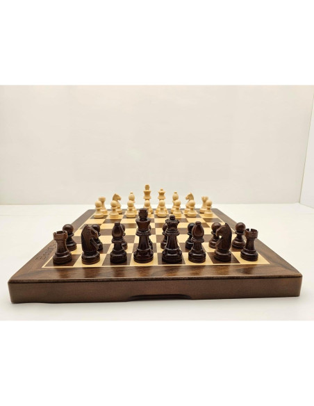 Juego de Ajedrez Magnético de Madera 30 cm Plegable Huizhou