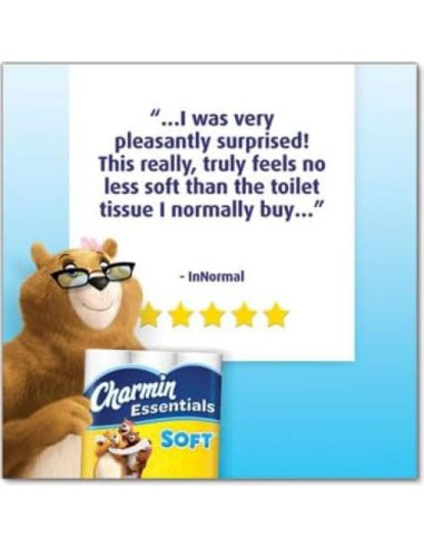 Papel Higiénico Charmin Esenciales Suave 2 Capas 12 Rollos