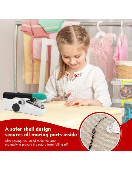 Máquina de Coser de Mano Xamanabu Mini Eléctrica Portátil