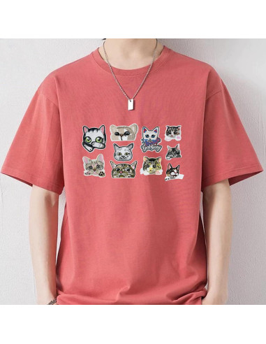 Kit de 18 Parches de Gato Bordados Woohome para Planchar