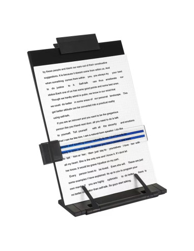 Soporte de Documentos Ajustable OSPNIEEK, Metal Negro, 7 Posiciones