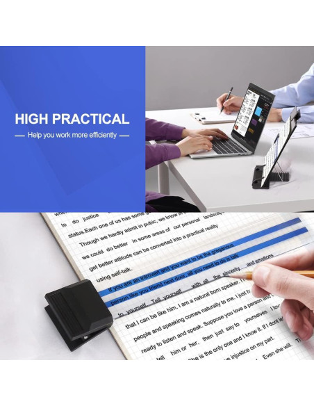 Soporte de Documentos Ajustable OSPNIEEK, Metal Negro, 7 Posiciones