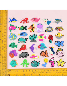 Toppers de Lápiz de Animales Marinos Kleeblatt - 50 Piezas 2