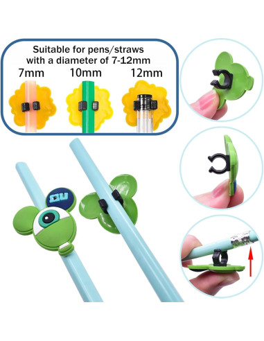 Toppers de Lápiz de Animales Marinos Kleeblatt - 50 Piezas