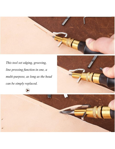 Herramienta de Ajuste 7 en 1 DIUDUS para Costura en Cuero