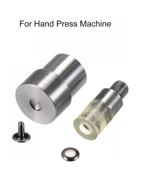 Conjunto de Troqueles de Remaches uxcell 6mm Acero y Goma