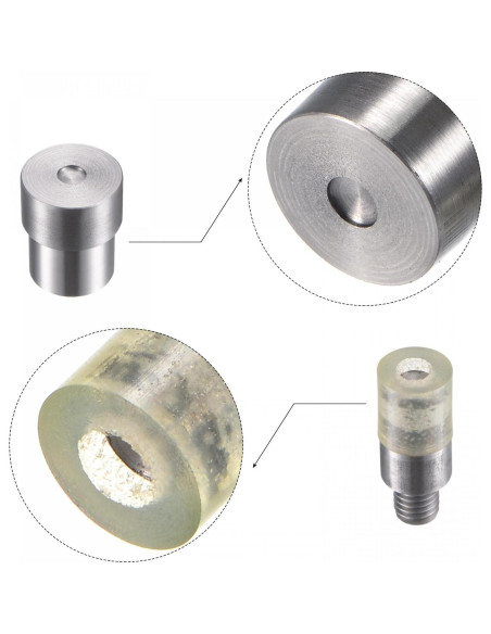 Conjunto de Troqueles de Remaches uxcell 6mm Acero y Goma
