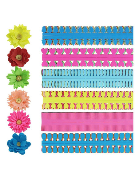Tiras de Papel Quilling Coloridas SaktopDeco 112 Piezas 35 cm