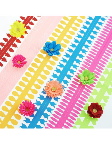 Tiras de Papel Quilling Coloridas SaktopDeco 112 Piezas 35 cm