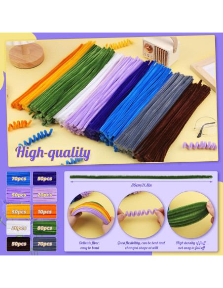 Kit de Limpiadores de Tuberías Zlulary 470PCS para Manualidades