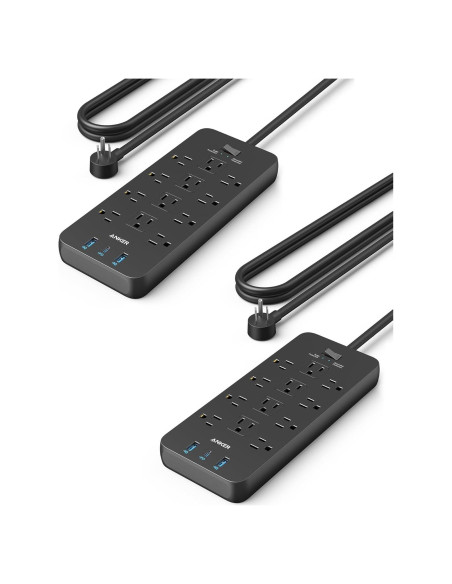 Regleta de Enchufes Anker 351 - 12 Salidas + 3 USB - 2100J Regleta de Enchufes Anker 351 - 12 Salidas + 3 USB - 2100J