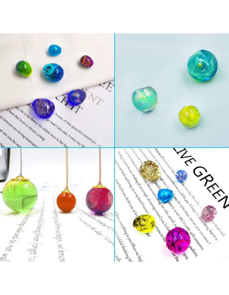 Moldes de Silicona DLAND para Resina Esféricos - 2 Pcs