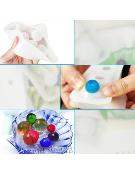 Moldes de Silicona DLAND para Resina Esféricos - 2 Pcs