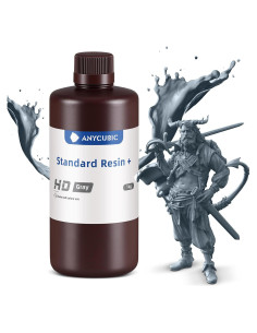 Resina UV Mejorada ANYCUBIC 1kg Gris HD para Impresora 3D