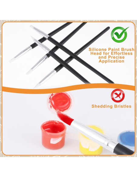 15 Pinceles de Silicona LXUEJIE para Escultura y Manualidades
