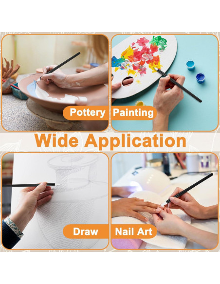 15 Pinceles de Silicona LXUEJIE para Escultura y Manualidades