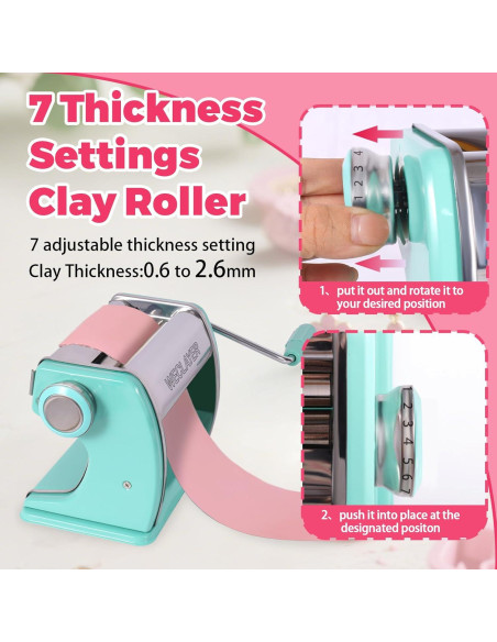 Máquina de Prensa de Arcilla WECLAYER con 7 Grosor y Accesorios