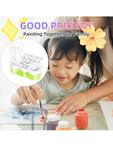 Limpiador de Pinceles 6-en-1 AnoleAir con Drenaje Blanco