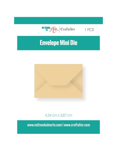 Troquel Mini Craftelier - Sobre de Carta Papá Noel 4.2x3.8cm