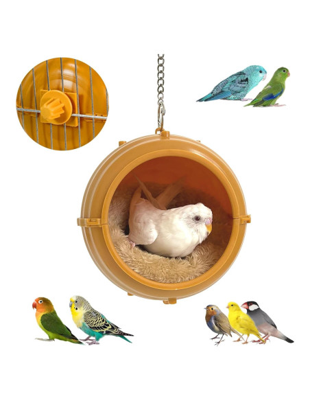 Nido de Pájaro Columpio Jevnd 14cm Cama Suave para Periquitos