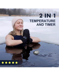 Termómetro Digital Flotante KILEEP para Baño de Hielo 2 en 1 2