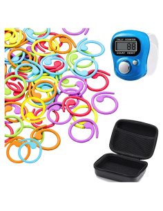 60 Marcadores de Puntos de Metal Tiazey para Tejer a Crochet