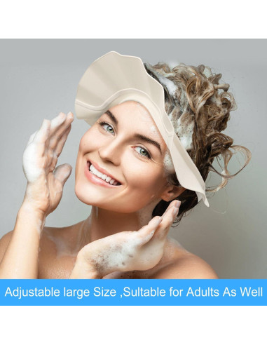 Gorro de Ducha Ajustable LYZYC para Niños y Adultos - Protección Ocular