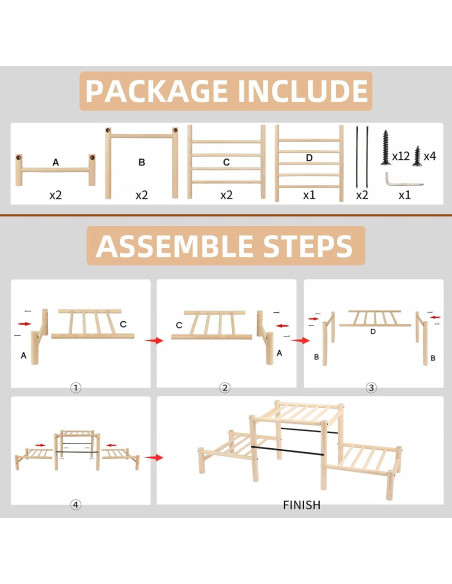 Percha para Pollitos Moyardow de Madera de Haya 88.4x30.5x30cm