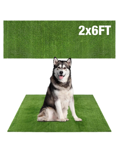 Alfombra de Césped Artificial GLOBREEN 61x183cm para Perros