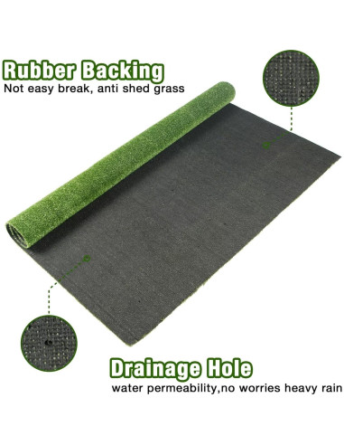 Alfombra de Césped Artificial GLOBREEN 61x183cm para Perros