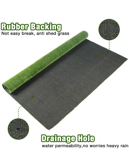 Alfombra de Césped Artificial GLOBREEN 61x183cm para Perros