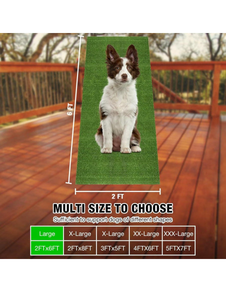 Alfombra de Césped Artificial GLOBREEN 61x183cm para Perros