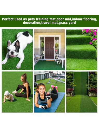 Alfombra de Césped Artificial GLOBREEN 61x183cm para Perros