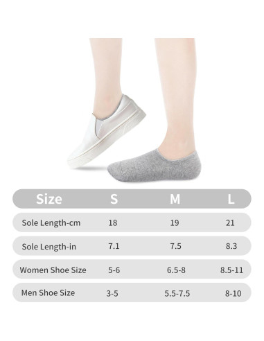 Calcetines Invisibles VOROLO para Mujeres Antideslizantes 6 Pares