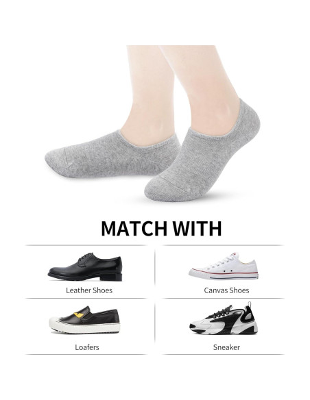 Calcetines Invisibles VOROLO para Mujeres Antideslizantes 6 Pares