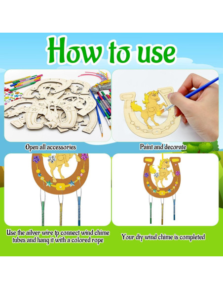 Kit de Manualidades Móvil de Caballos Cinrobiye 16 Piezas