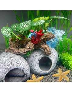 Hamaca de hoja de seda GOFYLIN con cueva de madera flotante 2