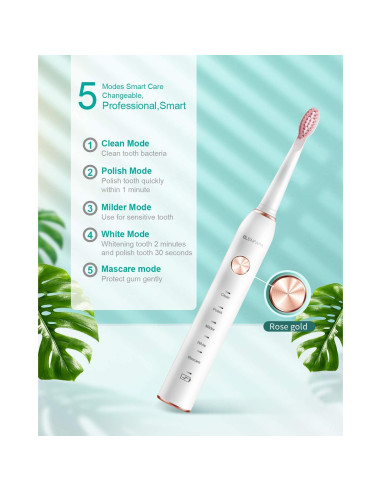 Cepillo de Dientes Eléctrico Sonic Blenpapa XM-801 38000 VPM