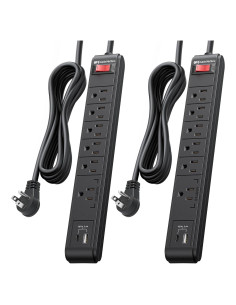 Regleta de Protección 6 Salidas Cable Matters con USB 3.4A 2.44m