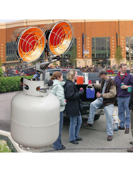 Calentador de Patio Infrarrojo Avenger FBDTP30 30,000 BTU Plata