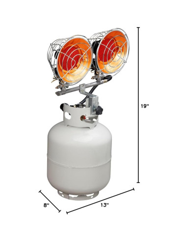 Calentador de Patio Infrarrojo Avenger FBDTP30 30,000 BTU Plata