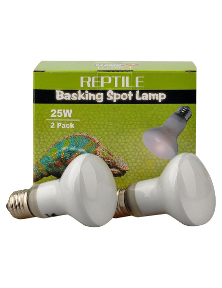 Lámpara de Calor para Reptiles Lucky Herp 25W Paquete de 2