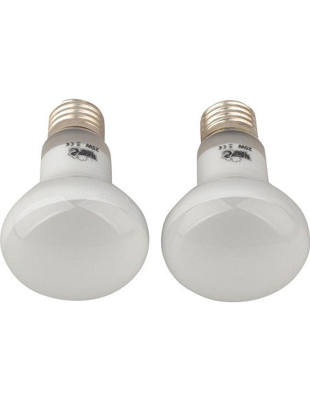 Lámpara de Calor para Reptiles Lucky Herp 25W Paquete de 2