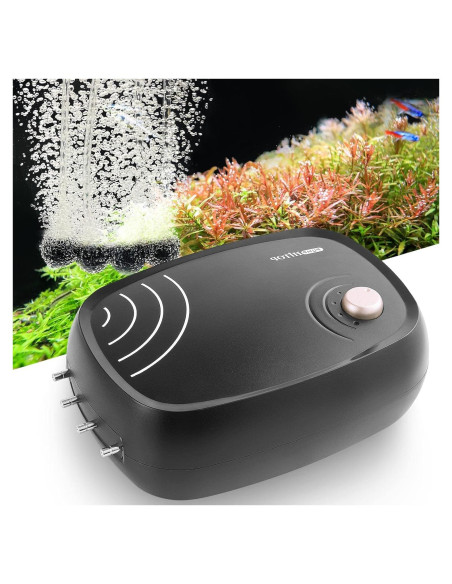 Bomba de Aire HITOP 10W 1219L/h 4 Salidas para Acuario