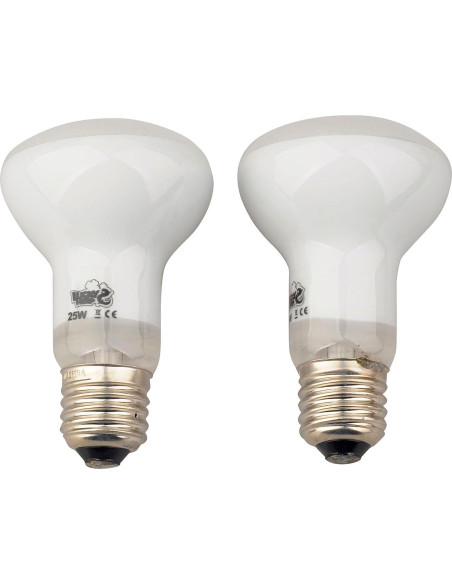 Lámpara de Calor para Reptiles Lucky Herp 25W Paquete de 2