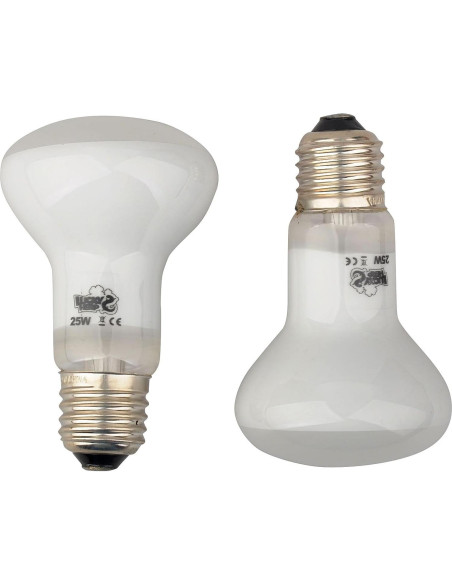 Lámpara de Calor para Reptiles Lucky Herp 25W Paquete de 2