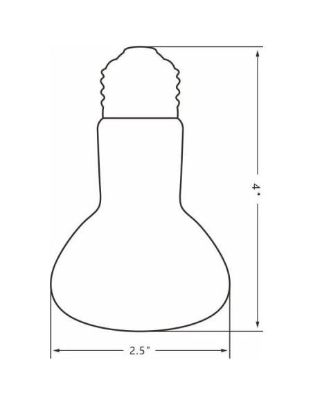 Lámpara de Calor para Reptiles Lucky Herp 25W Paquete de 2